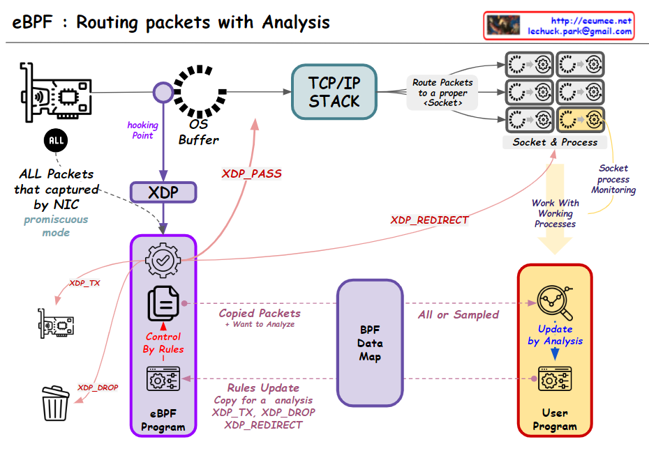 eBPF : Routing packets for analysis – Lechuck Park